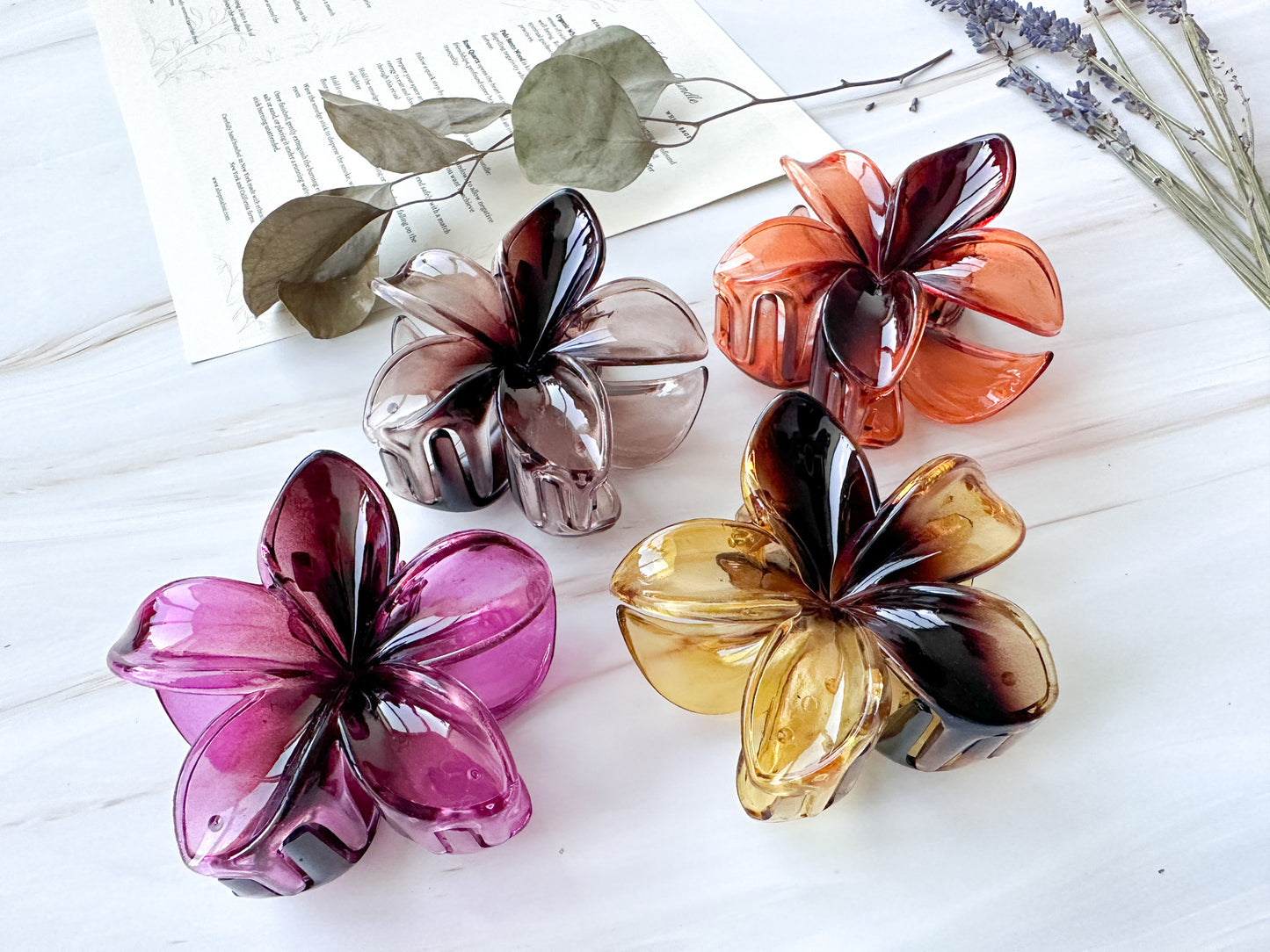 Spring Flower Hair Claw Clip