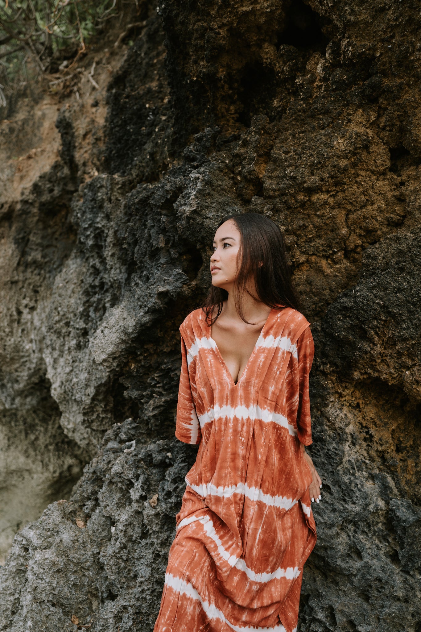 Leia Kaftan Dress in Marmalade