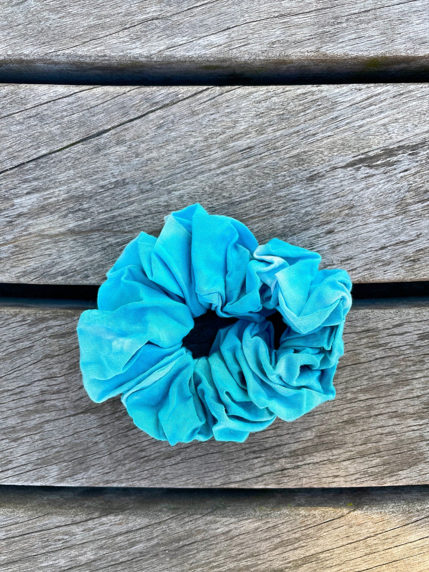Tie Dye Scrunchie in Turquoise